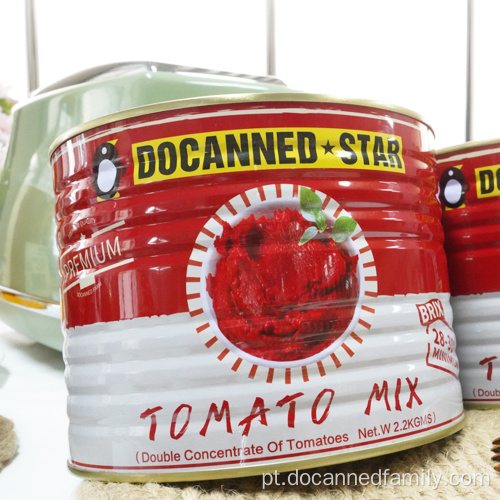 pasta de tomate enlatada de abertura fácil recheio direto embalado